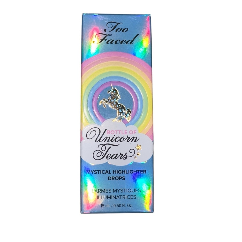 HP!!🎉🦄 Too Faced Bottle of Unicorn Tears Mystical Highlighter Drops Unicorn Glow - Picture 2 of 4
